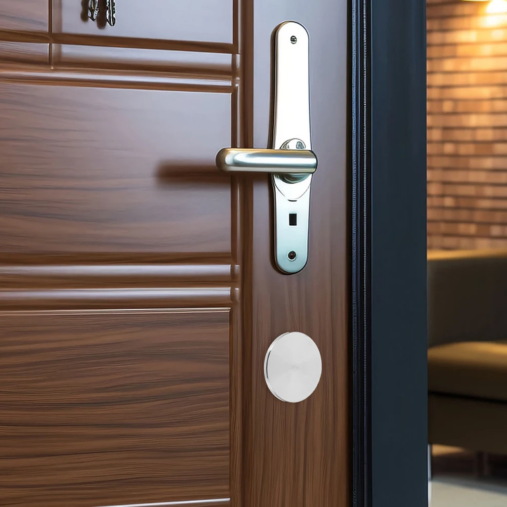 

2Pcs Door Hole Round Cover Plate Easy to Install Meticulously Designed for Enhanced Appearance and Protection Door Knob Covers