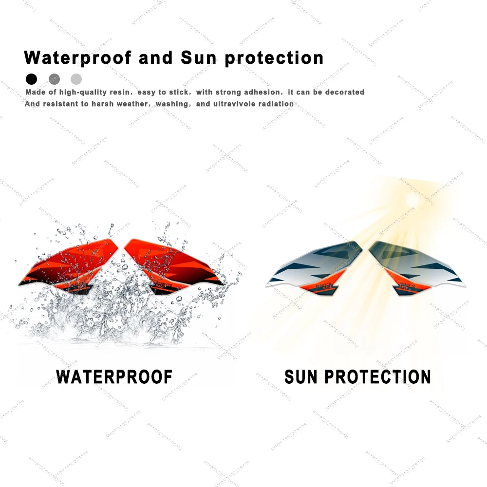 For 390 Duke 2024 Limited Edition 3D resin sticker Motorcycle Side fuel Tank Pad Protection Sticker Waterproof Decal