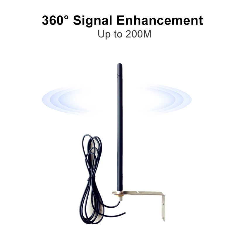 433,92 МГц для гаражных ворот универсальная антенна 433 МГц усилитель радиосигнала ретранслятор наружная Водонепроницаемая антенна Управления Дверью