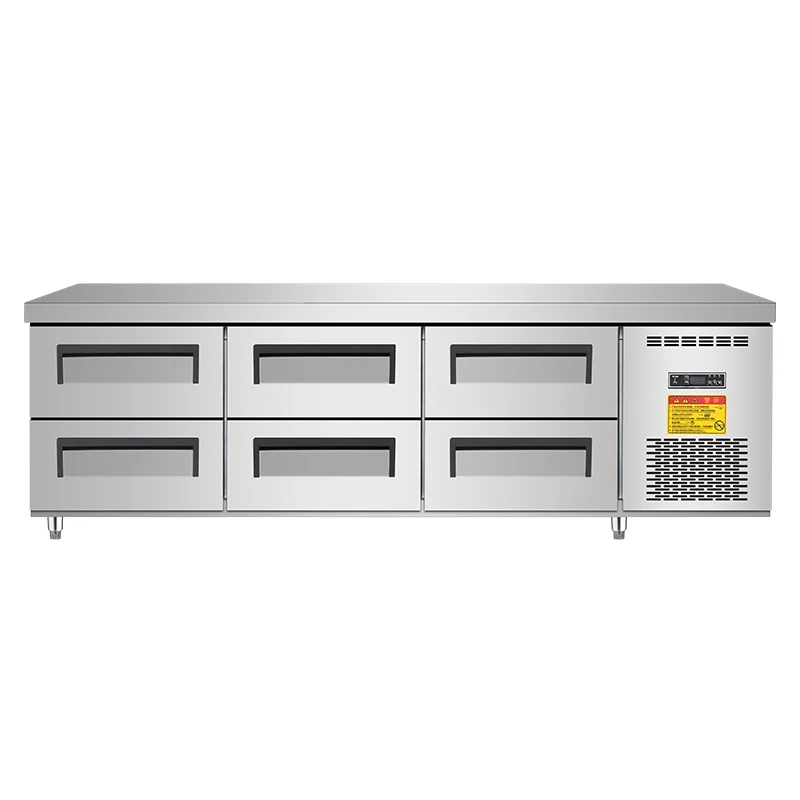 Factory Direct Sales Gelato Fridge Stainless Steel Guangzhou Refrigerator Catering Equipment Industrial Refrigerator