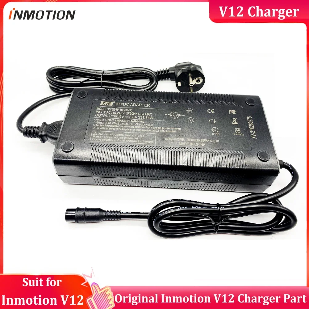 Original INMOTION V12 Charger 100V 2.3A Charger for Inmotion V12 Electric Unicycle Monowheel Official INMOTION Accessories