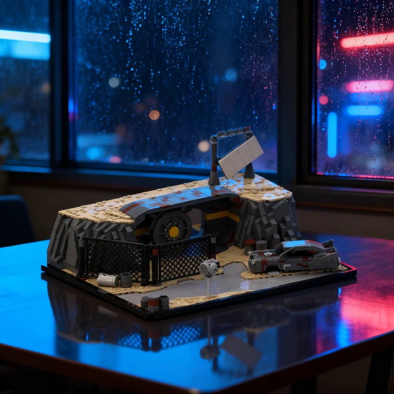 

1630 деталей MOC Fallout: Модель ядерной бункерной установки/убежища, конструктор, подарок, креативный коллекционный декор, премиум-класс для взрослых