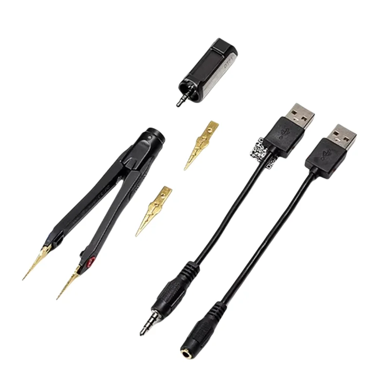 

DT71 Intelligent Digital Tweezers Mini SMD Tester LCR Meter Diode Resistor 10Khz Signal Generator Auto Scan OLED Display-AT48