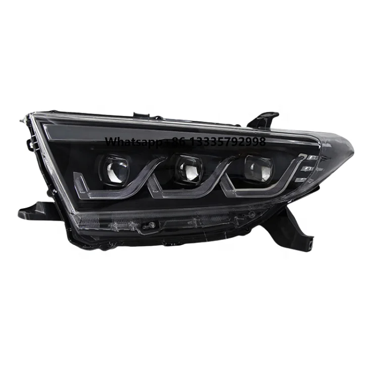 

Modified Led Head Lights Highlander Headlight Car Front Head Lamps Black Head Lamp for Toyota Highlander 2012 2013 2014