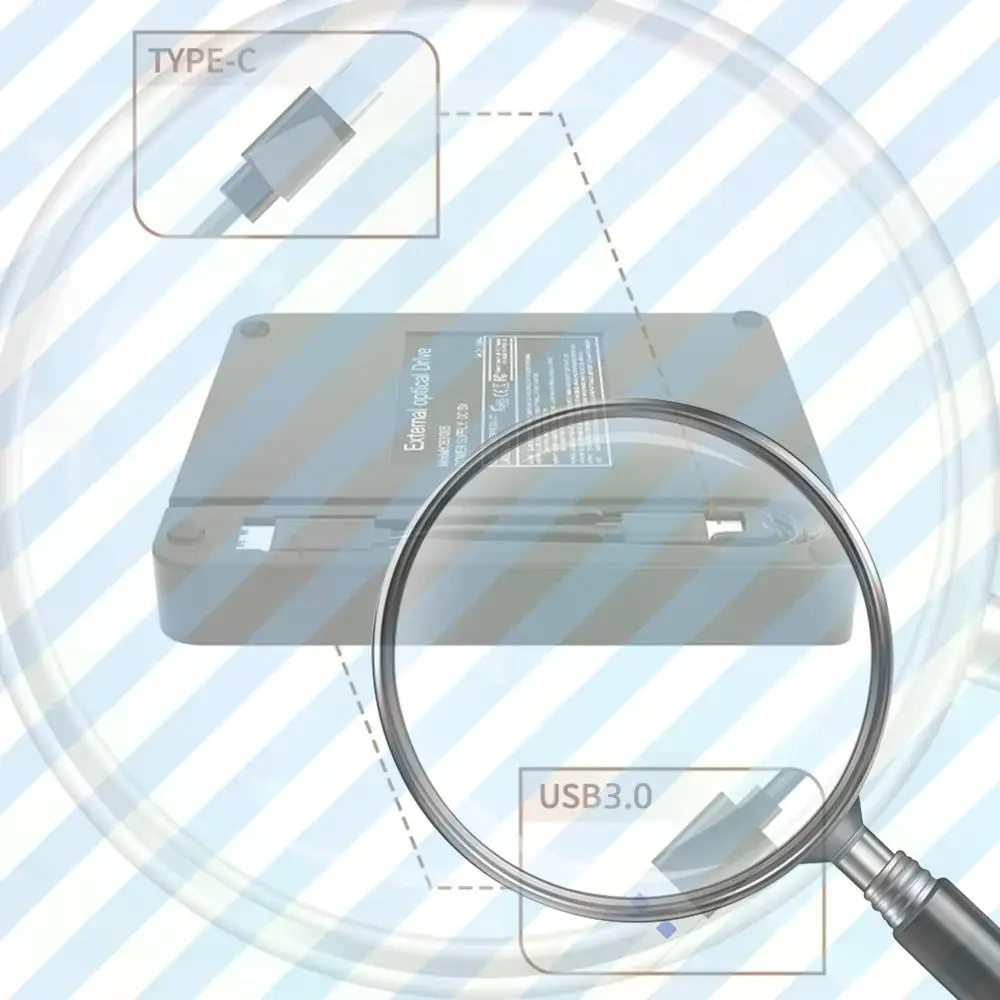 

Устройство для чтения и записи дисков USB 3.0 и Type-C, DVD RW, CD-рекордер для ноутбуков и ПК с Linux, Windows 7/8/10/11