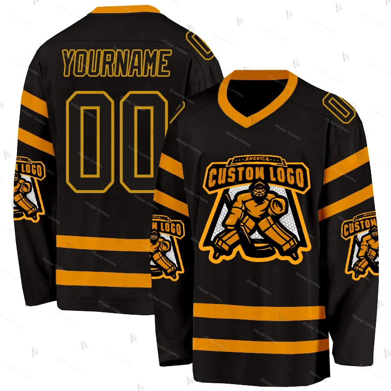 Custom Name Team Gradient Graffiti Colorful Retro Breathable Pullover 3DPrint Casual Harajuku Hockey Long Sleeve Jersey Shirts 2