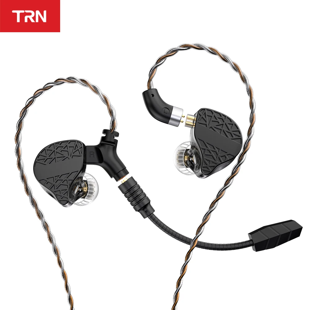 TRN Mars Earphone Hifi In-Ear Triple Hybrid 1DD + 1BA + 1Vibration Driver Wired With mic esports Gaming Headset Free Shipping