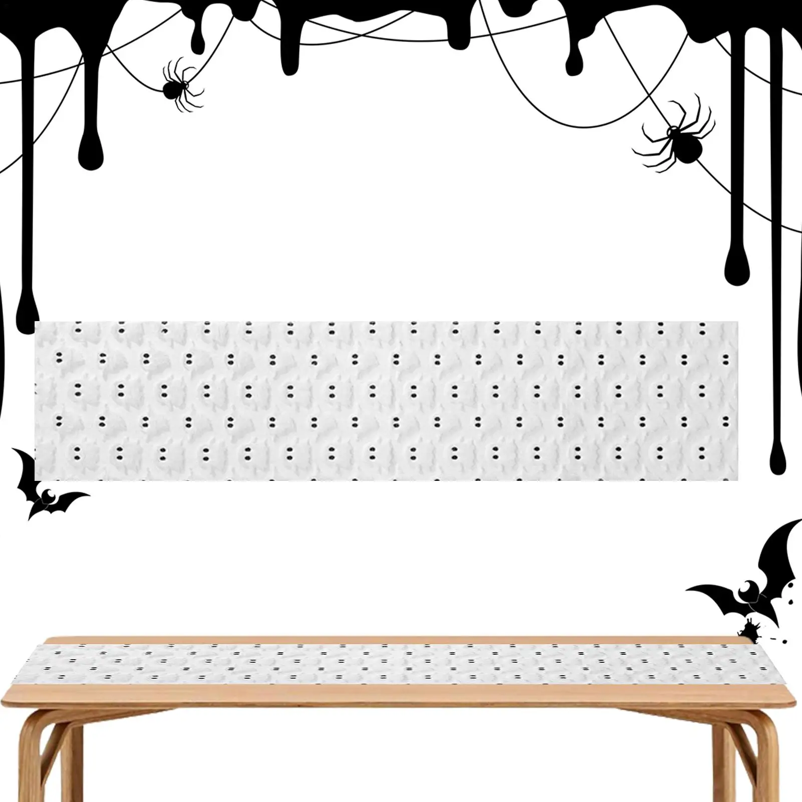 

Хэллоуин бегун призрак мягкие плюшевые скатерти украшения праздничная готическая скатерть для столовой праздник сбор кухня