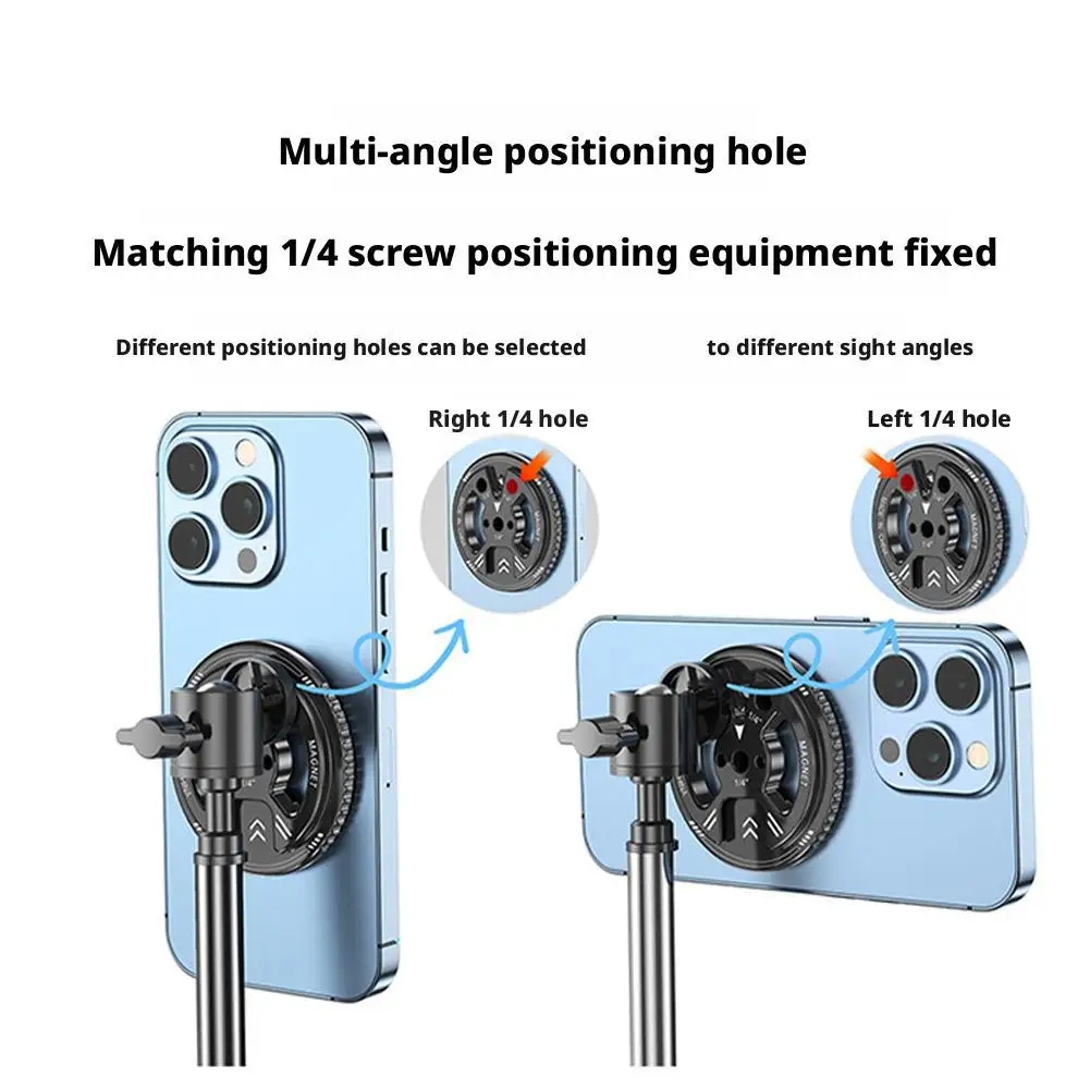 Магнитная опорная пластина держателя телефона с винтовым отверстием ARRI 1/4 для штатива Magic Arm для адаптера держателя телефона Magsafe