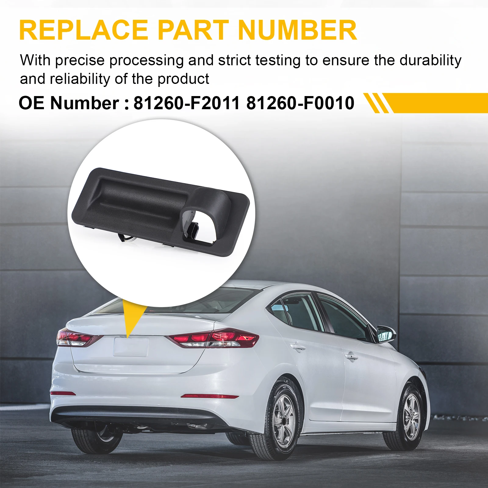 

For HYUNDAI 2017 Elantra AD Rear trunk rear box switch button luggage lock-in handle touch switch 81260F2010 81260-F2010