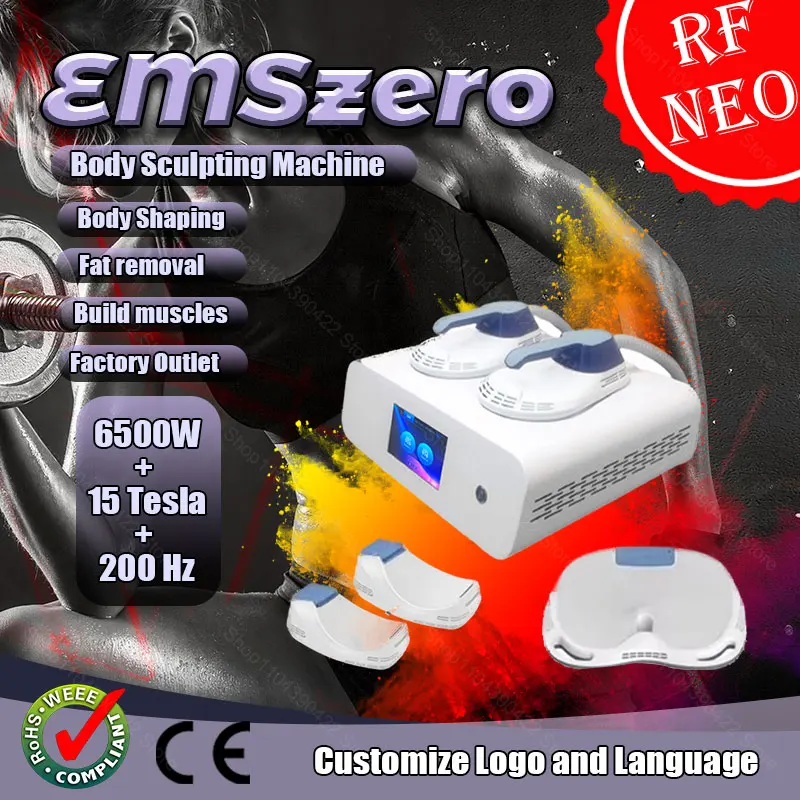 2025 EMS RF Body Carving Machine 6500W 15 Tesla High Energy EMS Weight Loss Machine Muscle Stimulating Machine EMSZERO