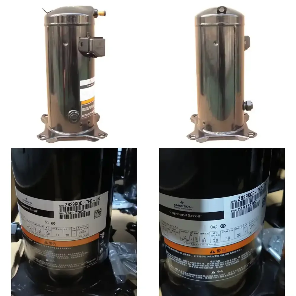 

Спиральный компрессор для холодильной установки ZB29KQE TFD 558, компрессор для низкотемпературного холодильного склада, 4 л.с., 380В/420В, HVAC, R22/R404A