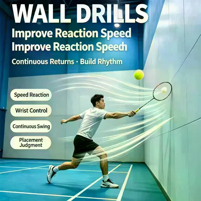 T-Ball Single-Player Badminton Trainer Solo Badminton Practice Rebound Ball Self-Study Rebounds Device For Badminton Beginner