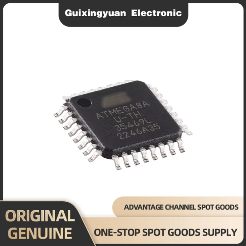 Chip de piezas ATMEGA8A, nuevo Chip de ATMEGA8A-AU, 5 TQFP-32, 100%