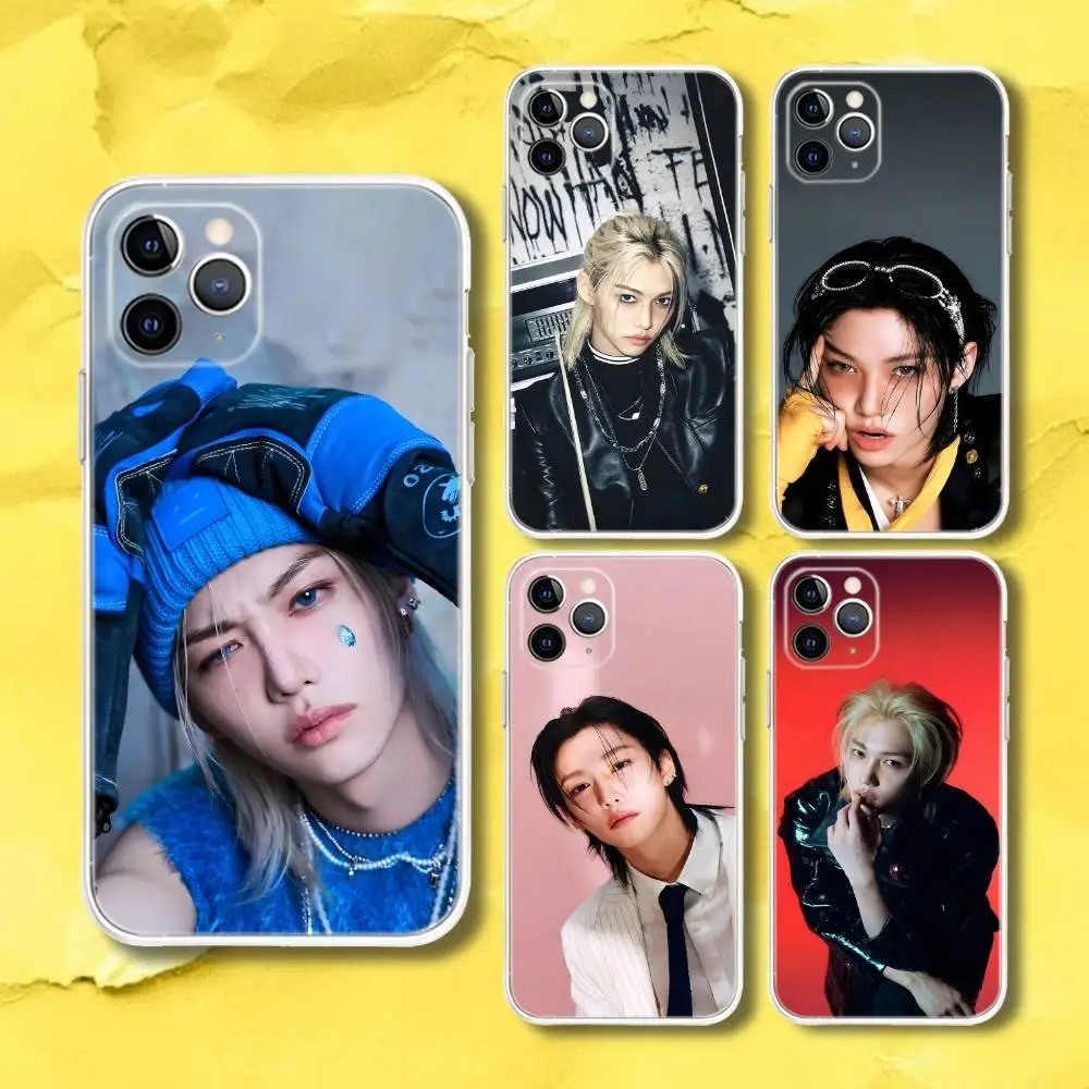 

F-Felix Lee KARMA S-SKZ Transparent Phone Case For iPhone 17,13,15,12,11,14,16 Pro Max Mini 7,8 Plus SE4,17E Air Cover Fundas