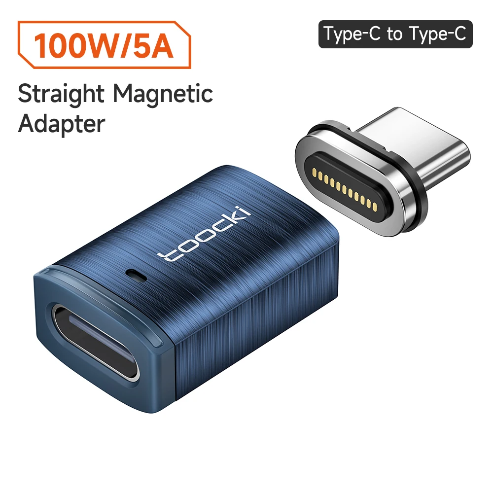 Toocki USB3.0 USB C naar Type C Magnetische OTG Adapter PD 100 W Snel Opladen 5 Gbps Data OTG Converter voor Macbook iPhone 15