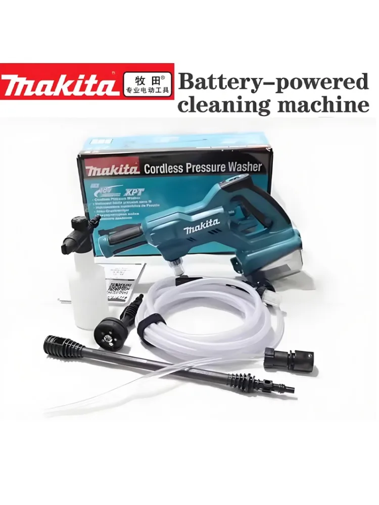 Makita DHW180 Batterij Hogedrukreiniger 18V Draadloos Draagbaar Reinigingsapparaat Hoge Debiet Elektrisch Gereedschap - afbeelding 2