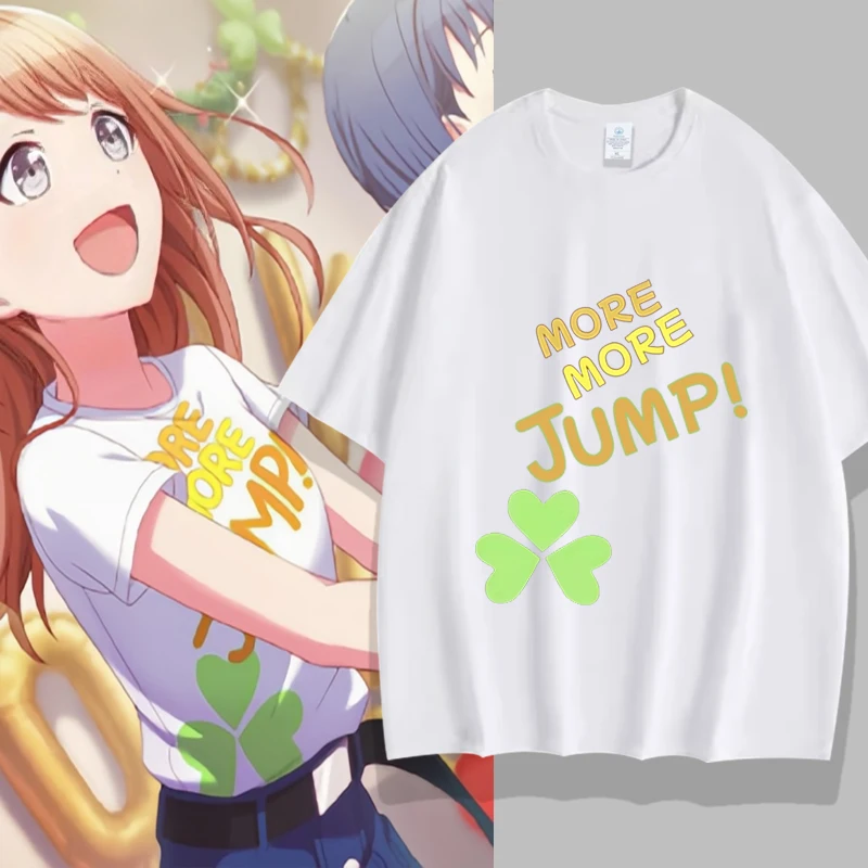 

Project Sekai Hanasato Minori Kiritani Haruka Momoi Airi Hinomori Shizuku T-shirt Cosplay Short Sleeves Man Girl Clothes Tees