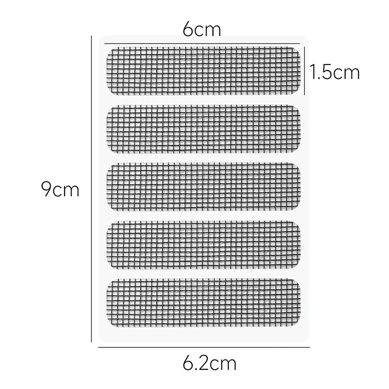 10Pcs Naklejka naprawcza do ekranu okiennego Siatka przeciw komarom Siatka samoprzylepna do naprawy uszkodzonych otworów Siatka ekranowa