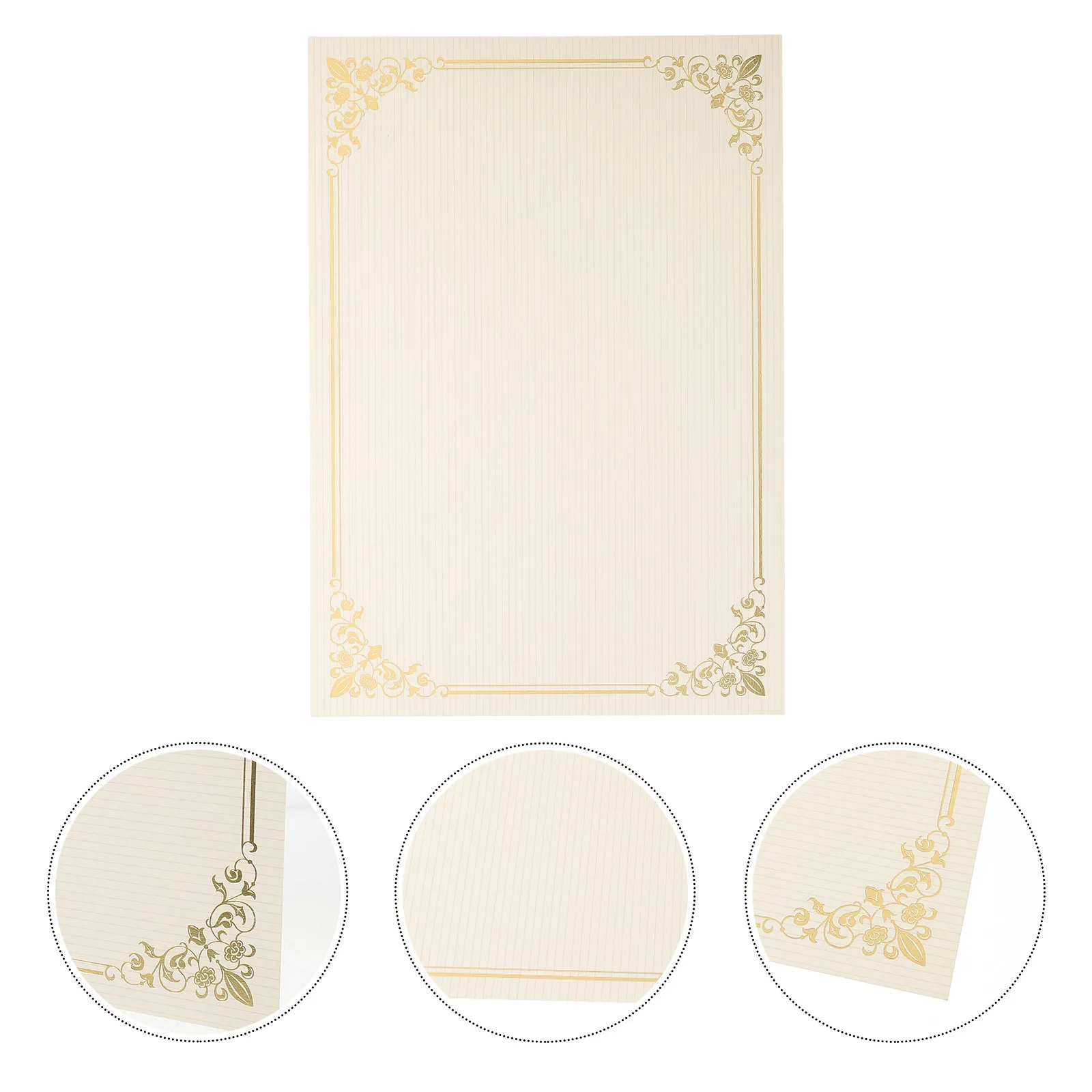 

10 Sheets Certificate Paper Diploma Blank Printable Writable Paper for Award Certificates Gift Diplomas Home Office