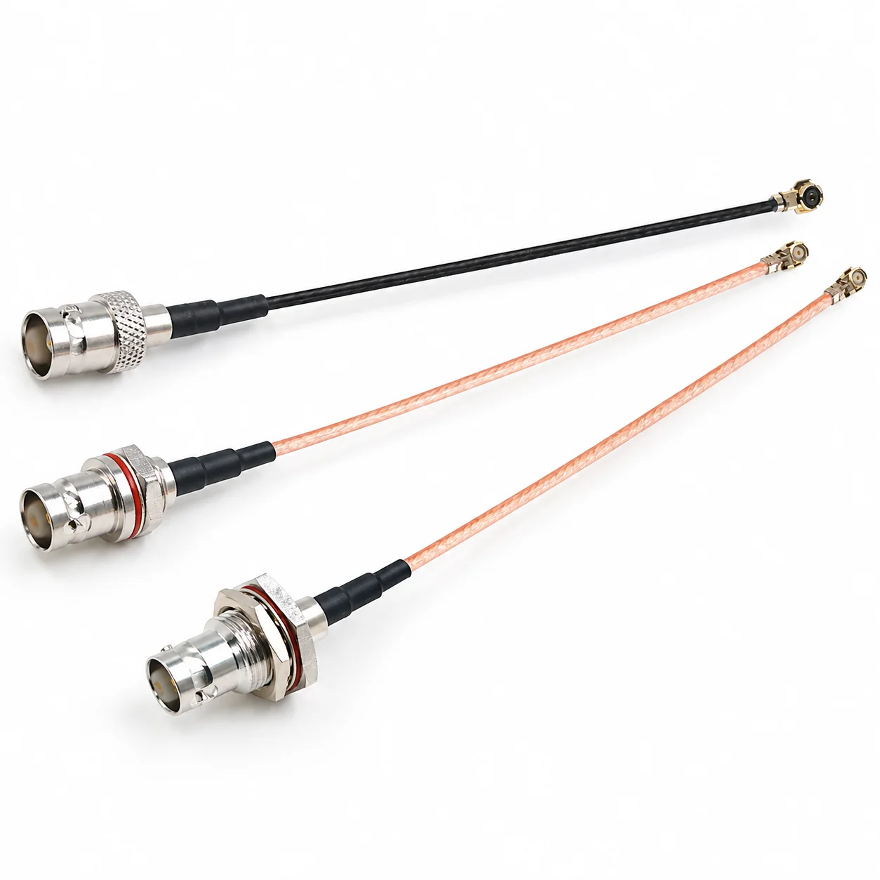 1pcs First generation UF.L to BNC RF adapter - Male/Female connector extension jumper cable - RG178 bleak feeder line