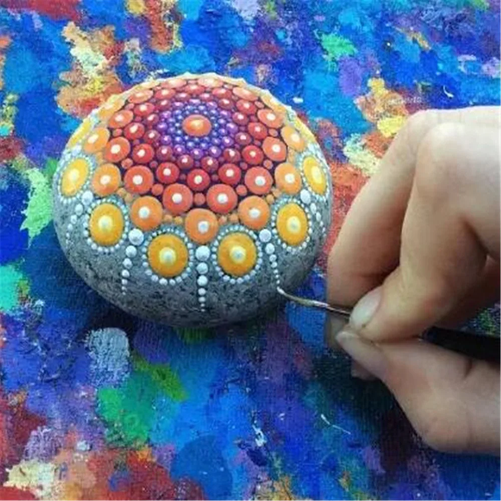 00000 Fine Brush Line Pen BJD Doll Face Makeup Draw Mandala Dot Potter Ceramic Clay Texture Painting Pointed Detail Brush Tools