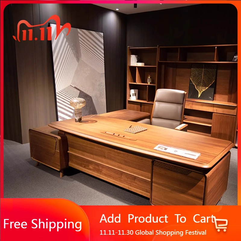 Новый китайский офисный стол для хранения, современное качество, качество, рабочий офисный стол для босса, стоячий органайзер, легкая роскошная мебель для бюро
