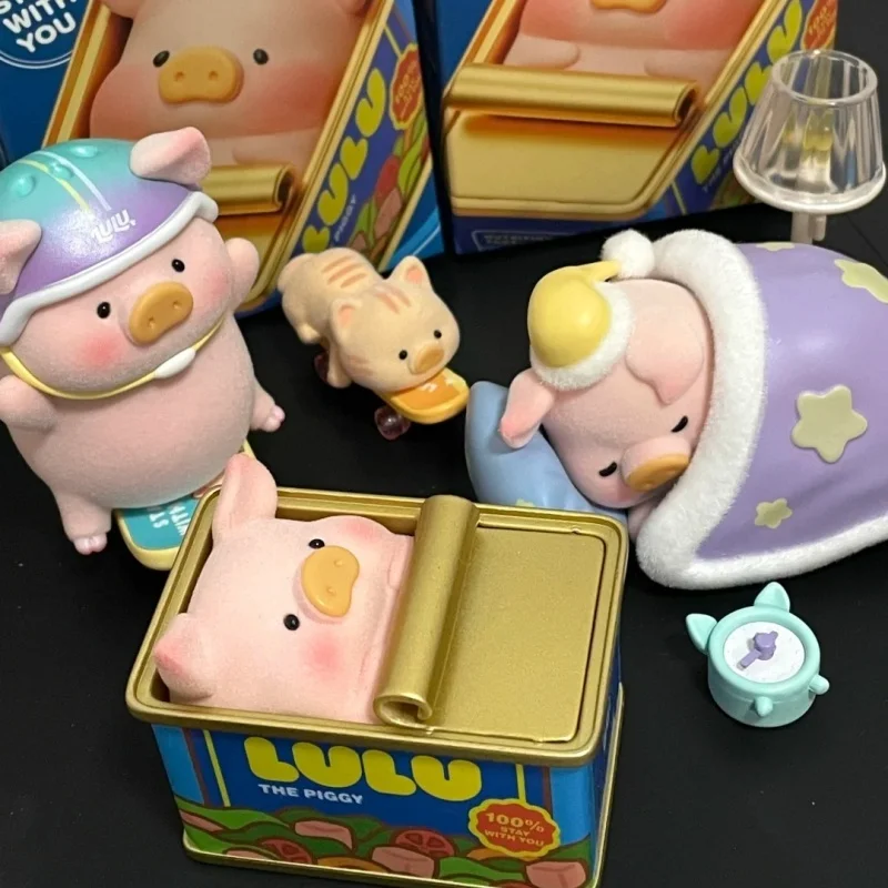 

Lulu The Piggy House Pig Accompanied Series Blind Box Toy Mystery Box Action Figure Cute Ornaments Birthday Surprise Gifts