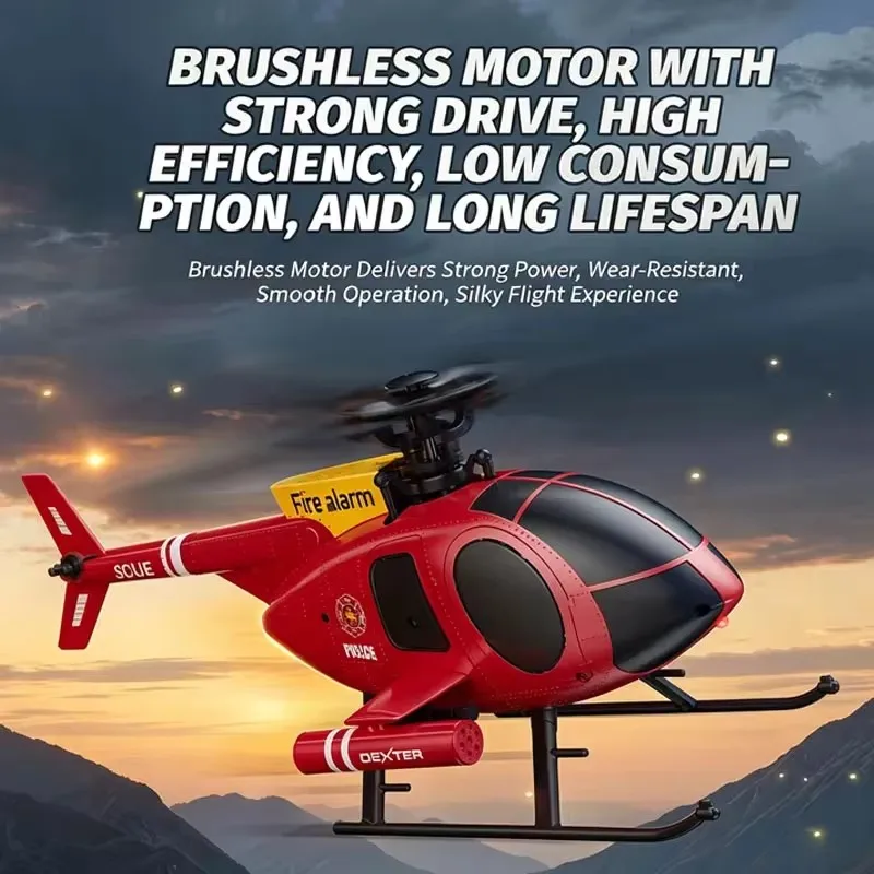 One Click Inverted Air Pressure High Altitude Brushless Drone Six Channel Remote Control Helicopter Flybarless Brushless Drone