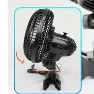 Grow Tent Clip Fan Quiet Clip On Fan Plant Growth Fan Oscillating Fan 2 Speeds Circulation Cooling For Workshop Greenhouse