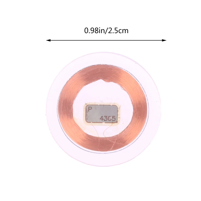 Cartões clone regraváveis Key Fobs para duplicador RFID, cartão ID Copy, cartão de controle de acesso 125KHz, EM4305, 25mm, 1pc