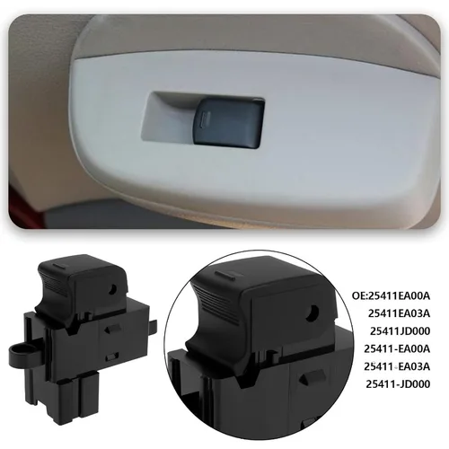 Imagen 2 del producto 25411-EA00A interruptor de ventanilla eléctrica del lado del pasajero para Nissan Qashqai J10 Navara NP300 D40 25411EA00A 25411-EA03A 25411-JD000