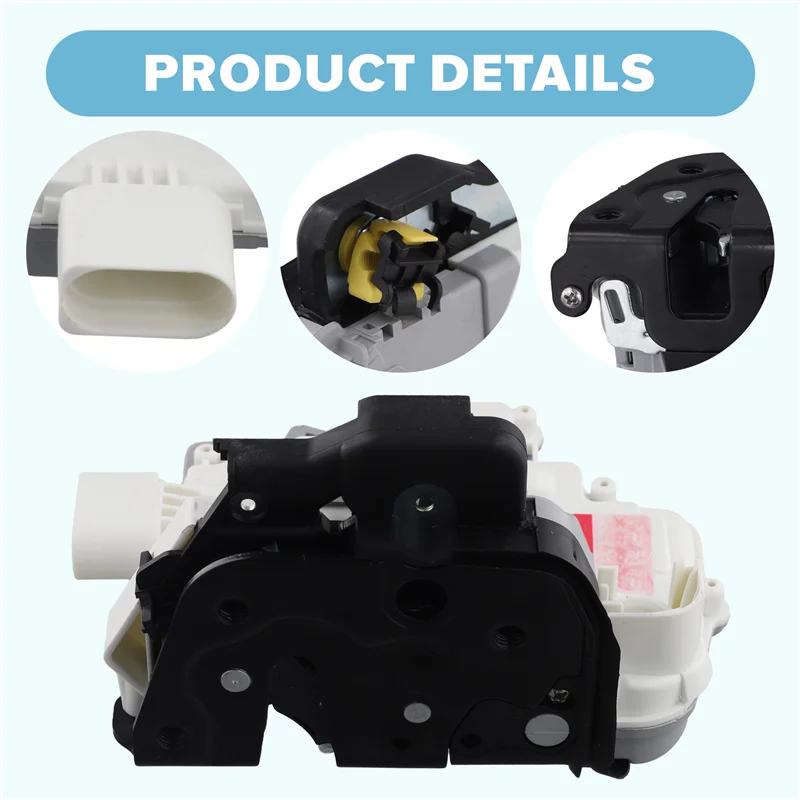 Door Lock Latch Front Left Door Lock 4F1837015A For  A3 A4 A6 A8 R8 Seat Exeo VW 2002-2016