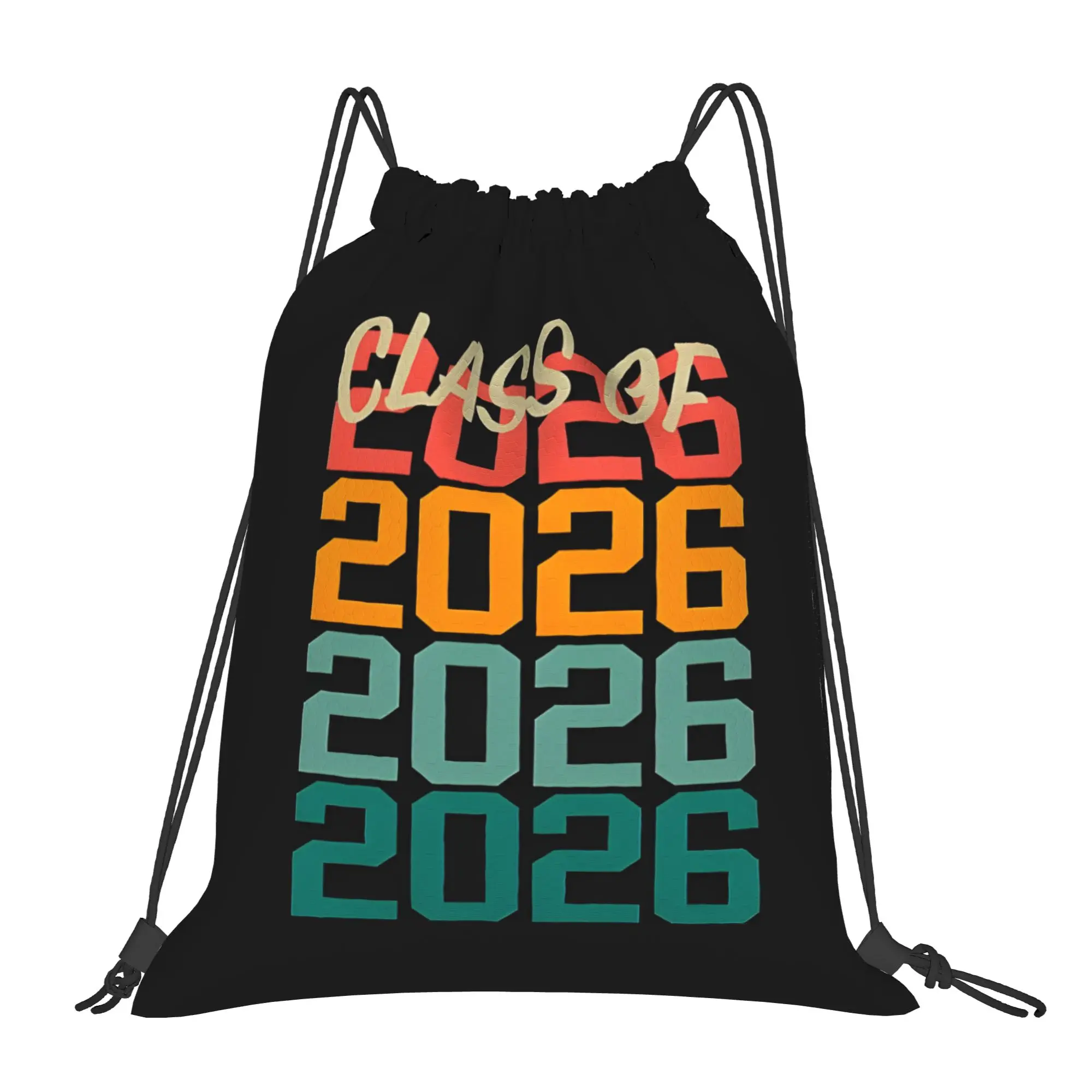 Class Of 2026 Green Graduation in 2026 Drawstring Bags Hiking Unisex Storage Organize Bundle Pocket Rope Bag