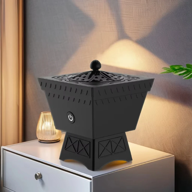 Wholesale Portable Rechargeable Booker Hall Electric Incense Burner Arabian Oud Middle Eastern Aromatic Booker Hall Burner Cheap