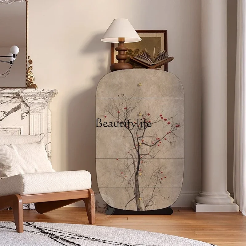 

ls 27All the best retro wabi sabi wind all solid wood drawer cabinet living room locker