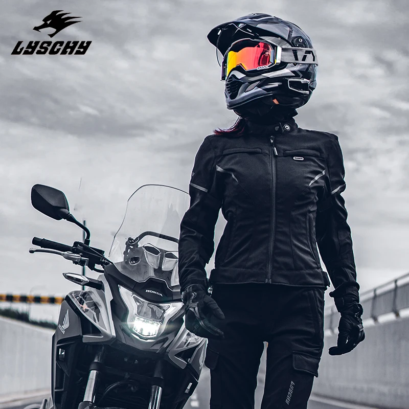 

LYSCHY High-quality Women's Cycling Jacket Waterproof Winter/Four Seasons Removable Warm Lining Girl Slim Fit Motorcycle Clothes