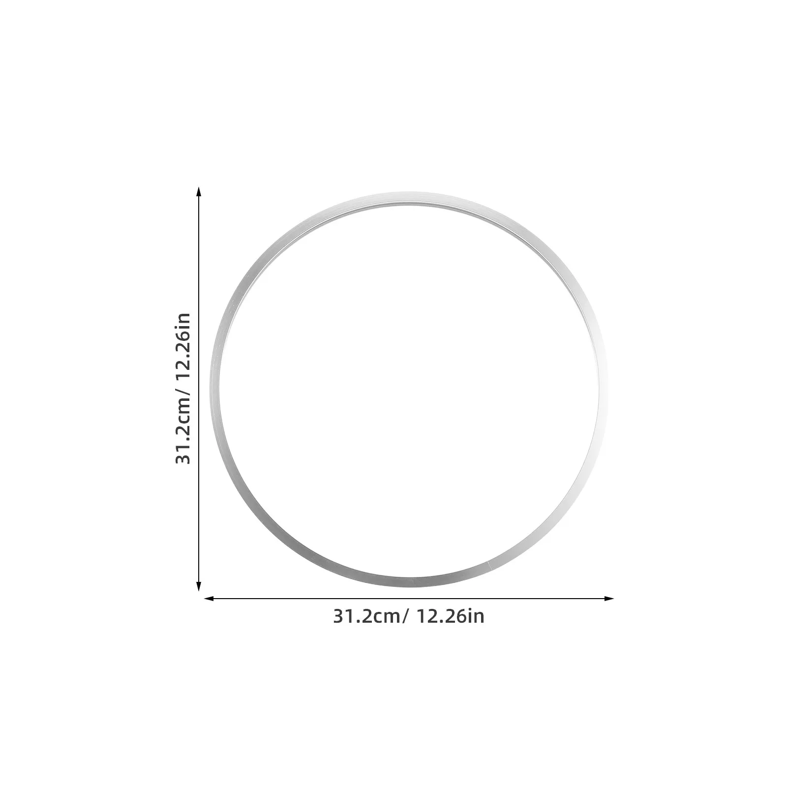 Round Aluminum Alloy Frame Strip Circular Art Frame Molding 11.81 Slim Border Trim Oil Painting Printmaking Wall Poster