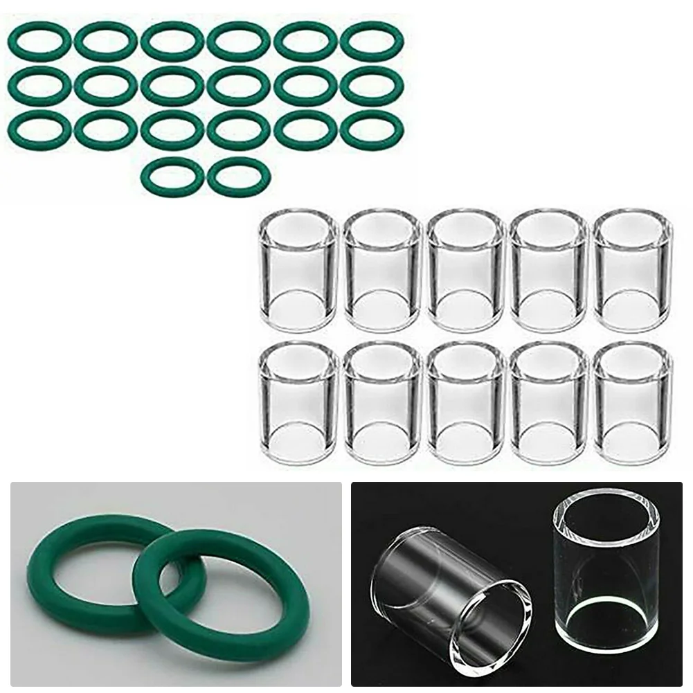 

Glass #10 Cup & O Ring for SR WP171826 & SR WP 920 TIG Welding Torch, Materials, Suitable for WP 17/18/26 & WP 9/20 TIG Torches