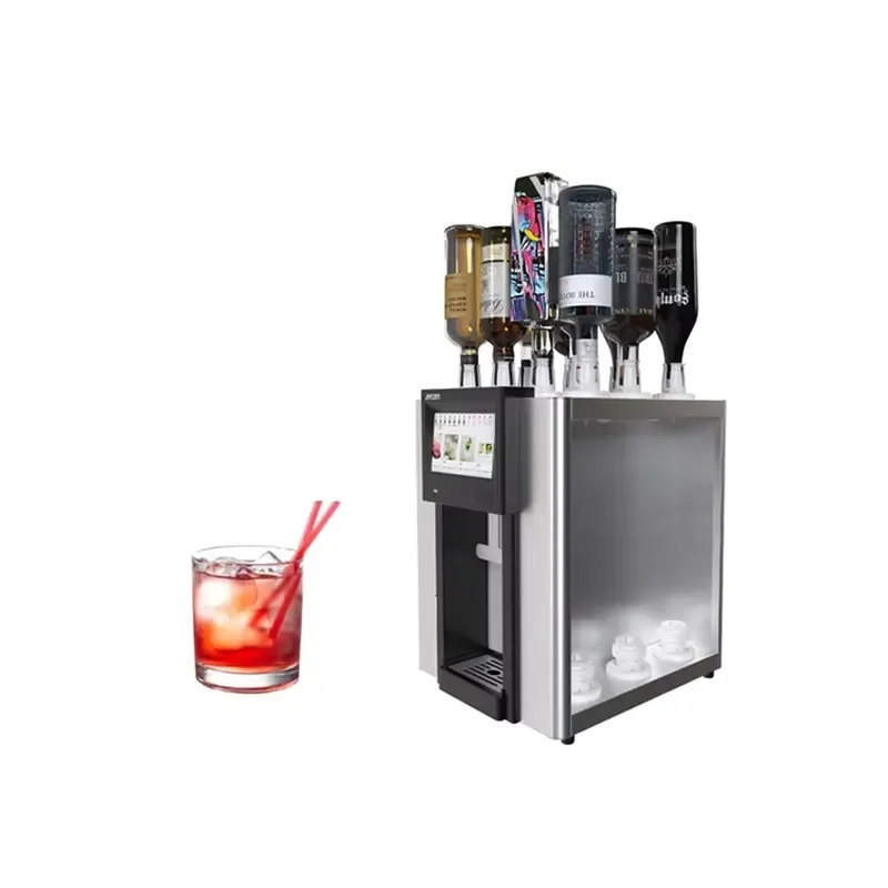 Exquisite Luxury Stainless Steel Smart Cocktail Machine Bar Tools Self Service Innovation Touch Screen Operation Air Pressure