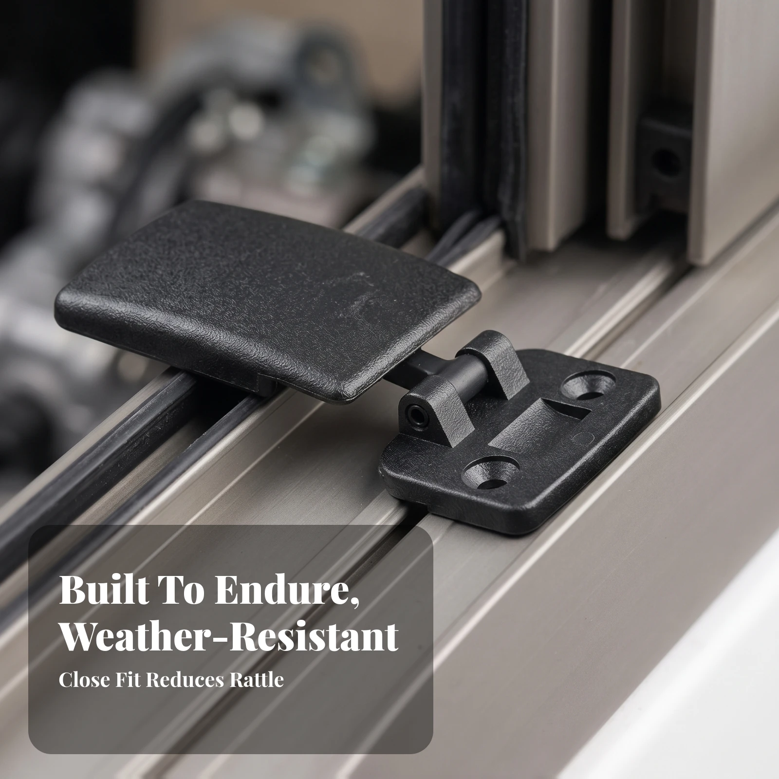 Rear Sliding Window Latch Easy to Install Sliding Window Lock with Hinged Cover Hardware Corrosion Resistant Compact