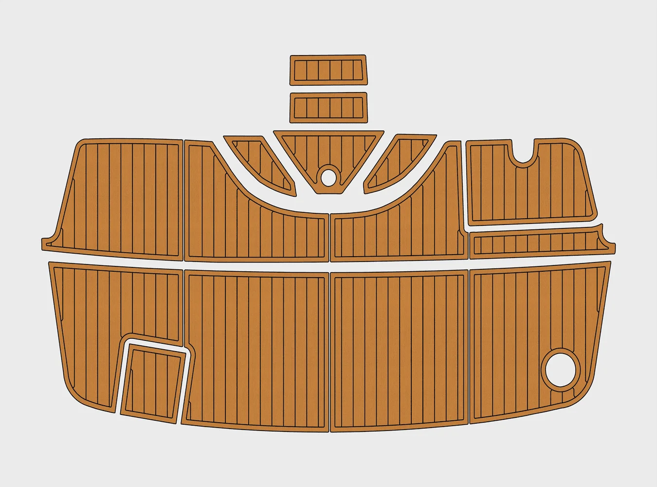 

Silverton 42 1/4" 6mm EVA foam Non-Slip PVC Teak Decking marine Mat seadek aqua carpet Marine Floor