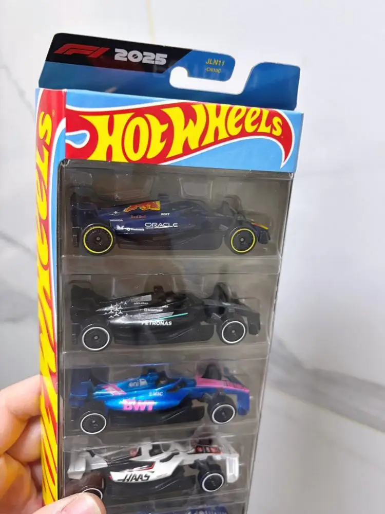 New In Stock Hot Wheels X Formula 1 JLN11 Collectible Car 1/64 Toy Set 5 Packs Car Model Diecast Vehicle Gift