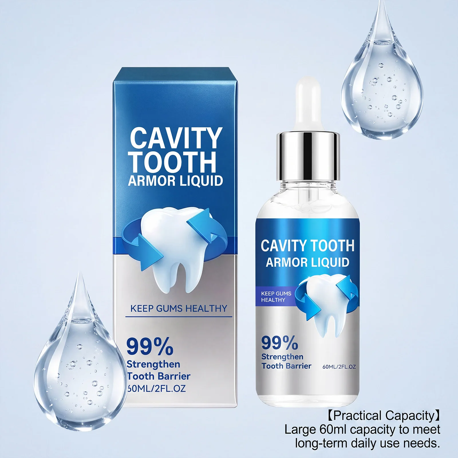 Nano Hydroxyapatite Tooth Whitening Serum Fresh Breath Cavity Protection Daily Oral Care Gentle Gum Comfort Enamel Repair Serum