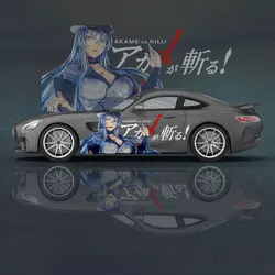 Akame ga Kill 2pcs Car Body Sticker for Universal Large Car Decal Car Side Sticker for Car Sticker Decal Stickers