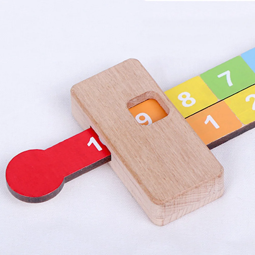 Colorful Math Addition Subtraction Ruler Scientific Rail Design Easy Pull Numbers Matching Early Education Learning for Kids