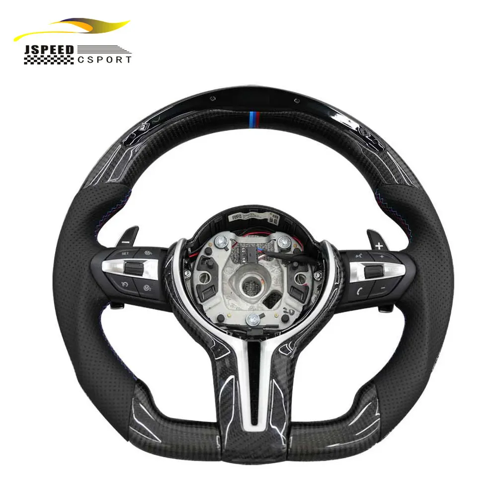 

Для BMW M2 F87 M3 F80 M4 F82 F83 M5 F10/2 3 4 серии/X5 X6 светодиодный руль из углеродного волокна серии M