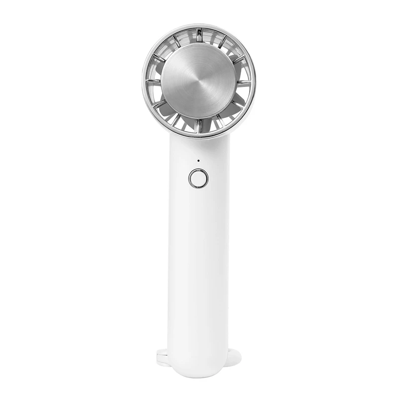 

Handheld Ice-Coated Semiconductor Cooling Fan USB Charging Strong Wind Portable Desktop Outdoor Durable In Use White