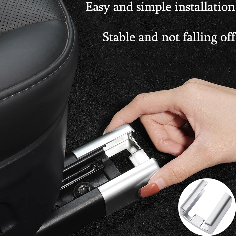 For Tesla Model 3 Highland 2024 Seat Anti-kick Protective Cover Seat Rail Anti-kick Plug Model3+ Interior Accessories 1/4/8pcs