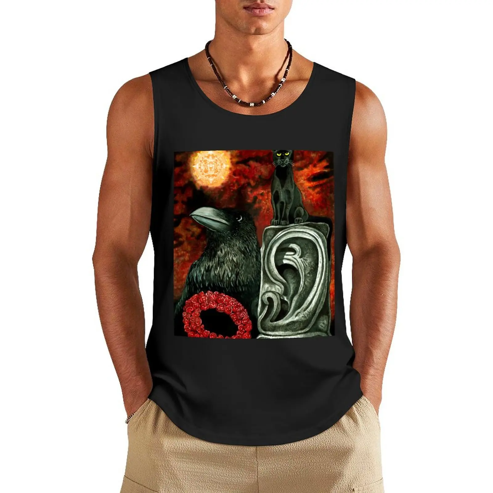 

No more heroes Tank Top Men's cotton t-shirt t-shirt for men Vest Sports shirt man